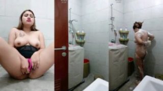 Calista Ngocok Memek Crot Lanjut Mandi