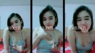 Tania April Lingerie Biru Sexy Manis